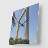 ドバイフレーム建物ザベルパーク スクエア壁時計 (傾斜)