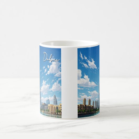 ドバイブルジュアルアラブUAE旅行 コーヒーマグカップ (中央)