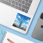 ドバイブルジュアルアラブUAE旅行 シール (ノートパソコンとiPhone)