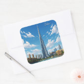 ドバイブルジュアルアラブUAE旅行 スクエアシール (封筒)