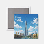 ドバイブルジュアルアラブUAE旅行 マグネット (正面/裏面)