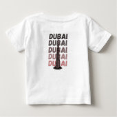 ドバイブルジュカリファ ベビーTシャツ (裏面)