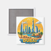 🧲 ドバイマリーナの休暇の思い出 UAE ⚓ マグネット (正面/裏面)