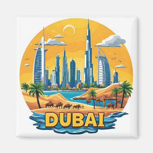 🧲 ドバイマリーナの休暇の思い出 UAE ⚓ マグネット (正面)