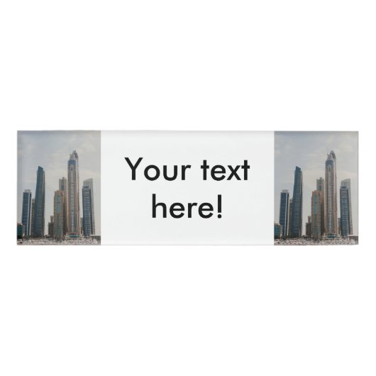 ドバイマリーナ建築 名札 (正面)