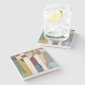 ドバイマーケットプレイス – 大理石コースター ストーンコースター (横)