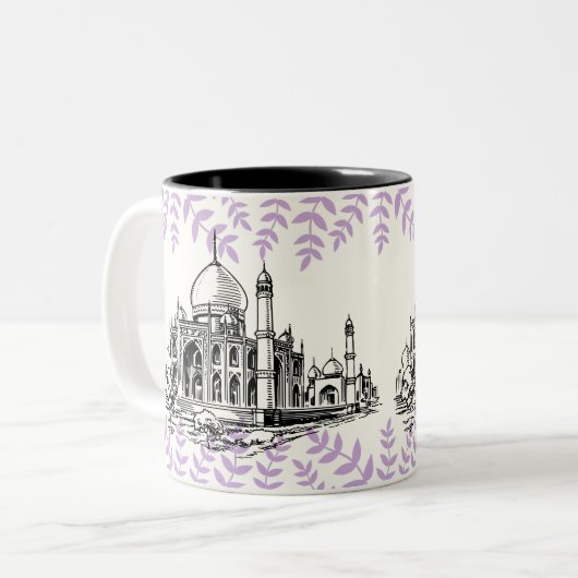 ドバイモスク：イスラム建築の文化と信仰 ツートーンマグカップ (正面左)