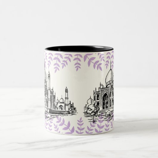 ドバイモスク：イスラム建築の文化と信仰 ツートーンマグカップ (中央)