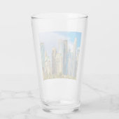ドバイモダン超高層ビルコーニッシュ タンブラーグラス (裏面)