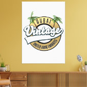 ドバイヴィンテージ統一されたアラブ首長国 キャンバスプリント (インサイチュ (リビング))