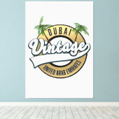 ドバイヴィンテージ統一されたアラブ首長国 キャンバスプリント (インサイチュ (ウッドフロア))