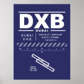ドバイ国際的エアポートDXB ポスター (正面)