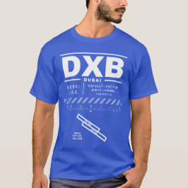 ドバイ国際的エアポートDXB Tシャツ