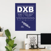 ドバイ国際空港 DXB ポスター (ホームオフィス)