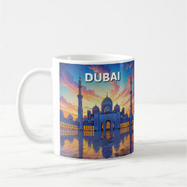 ドバイ大モスク UAE 日没 コーヒーマグカップ