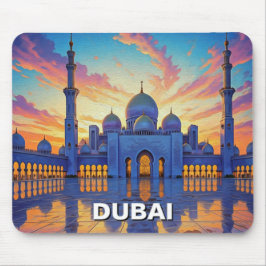 ドバイ大モスク UAE 日没 マウスパッド