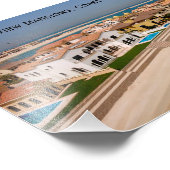 ドバイ実在エステートマンションズ，ドバイの海岸 フォトプリント            (角)