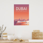 ドバイ旅行のポスタ統一されたー・アラブ首長国連邦 ポスター (キッチン)