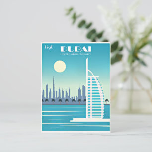 ドバイ旅行ポスターを訪れる ポストカード