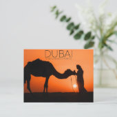 ドバイ砂漠、UAE旅行ポストカード ポストカード (スタンド正面)
