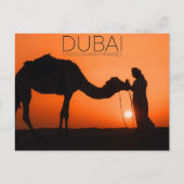 ドバイ砂漠、UAE旅行ポストカード ポストカード (正面)