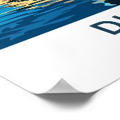 ドバイ統一されたアラブ首長国旅行プリント ポスター (角)