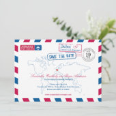 ドバイ統一されたアラブ首長国連邦エアメール日付を保存 セーブザデート (スタンド正面)