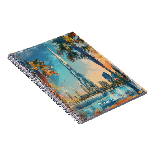 ドバイ統一されたアラブ首長国連邦ブルジュ・ハリファのアートワーク ノートブック (右側)