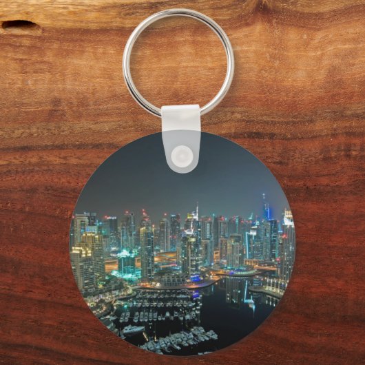 ドバイ統一された、アラブ首長国連邦スカイライン キーホルダー (正面)