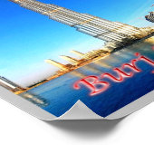 ドバイ語 – ブルジュカリファ – ポスター (角)