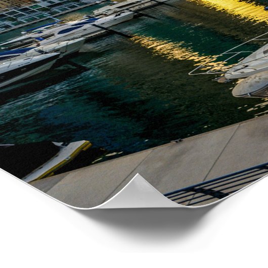 ドバイ高層建物 ポスター (角)