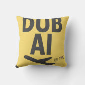 ドバイ黄枕 クッション (裏面)