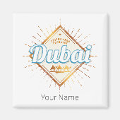 ドバイ アラブ首長国連邦 ビンテージ UAE お土産 マグネット (正面)