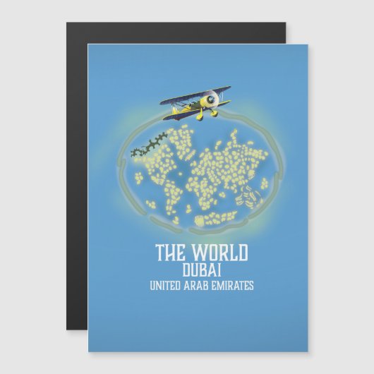 ドバイ アラブ首長国連邦 世界地図 (正面/裏面)