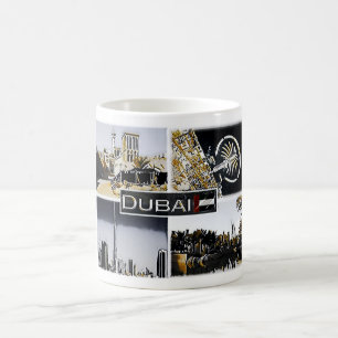 ドバイ – ア統一されたラブ首長国 – モザイク –  コーヒーマグカップ