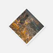 ドバイ・エミレーツ、ブルジュ・ハリファ スタンダードカクテルナプキン (角)