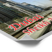 ドバイ – シェイクザイドロード –  ポスター (角)