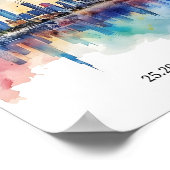 ドバイ・スカイライン・ウォール・アートモダン・ウォール・アート、 ポスター (角)