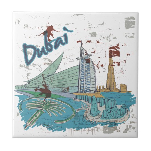 ドバイ タイル (正面)
