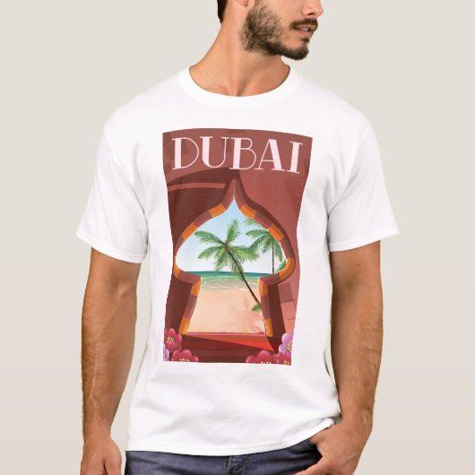 ドバイ パレス トラベル ポスター Tシャツ (正面)