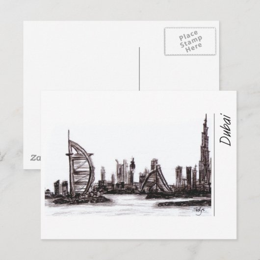 ドバイ ポストカード (正面/裏面)