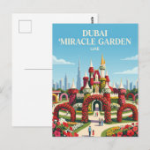 ドバイ・ミラクルガーデン UAE ポストカード (正面/裏面)