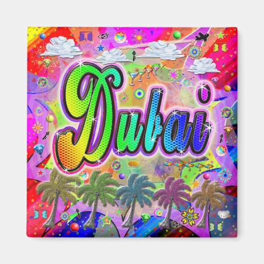 ドバイ ヴィスタ エクスプレス マグネット (正面)