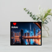 ドバイ 箔シーズンポストカード (立ち正面)