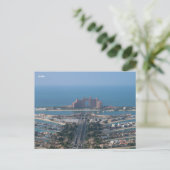 ドバイ UAE パームツリーの景色 シーズンポストカード (スタンド正面)