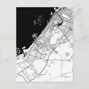 ドバイ UAE 地図 ポストカード