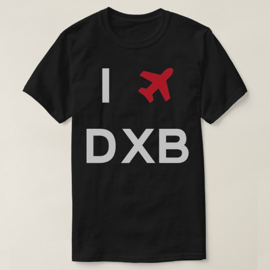 ドバイDXBが大好き Tシャツ (デザイン正面)