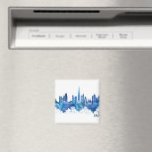 ドバイUAEスカイラインブルー マグネット (インサイチュ (食洗機))