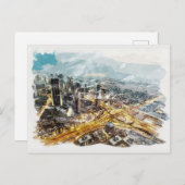 ドバイUAEトラベルスーベユニークンリーファインアート ポストカード (正面/裏面)