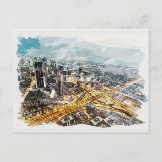 ドバイUAEトラベルスーベユニークンリーファインアート ポストカード (正面)